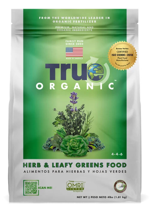 TRUE Organic Herb & Leafy Greens Food 4-4-6 1 TRUE Organic Herb & Leafy Greens Food 4-4-6