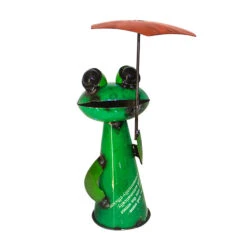 Think! Umbrella Frog Sculpture